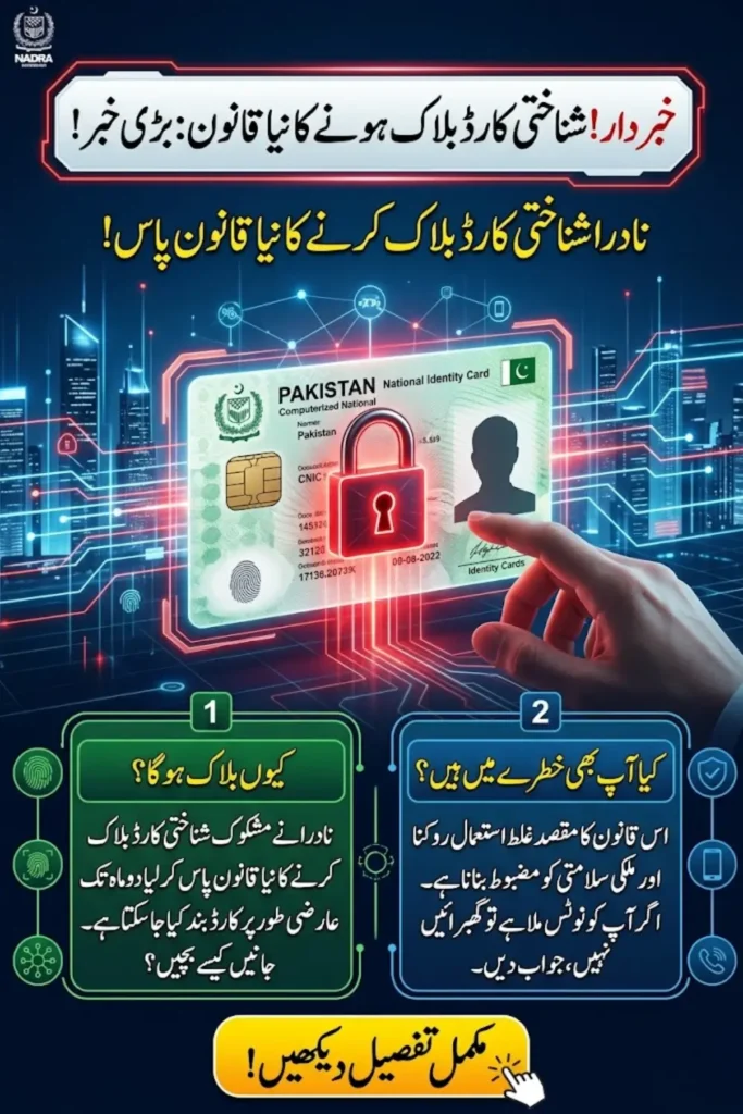 NADRA CNIC Impoundment Law 2026: Senate Approves New Powers to Block CNICs Temporarily