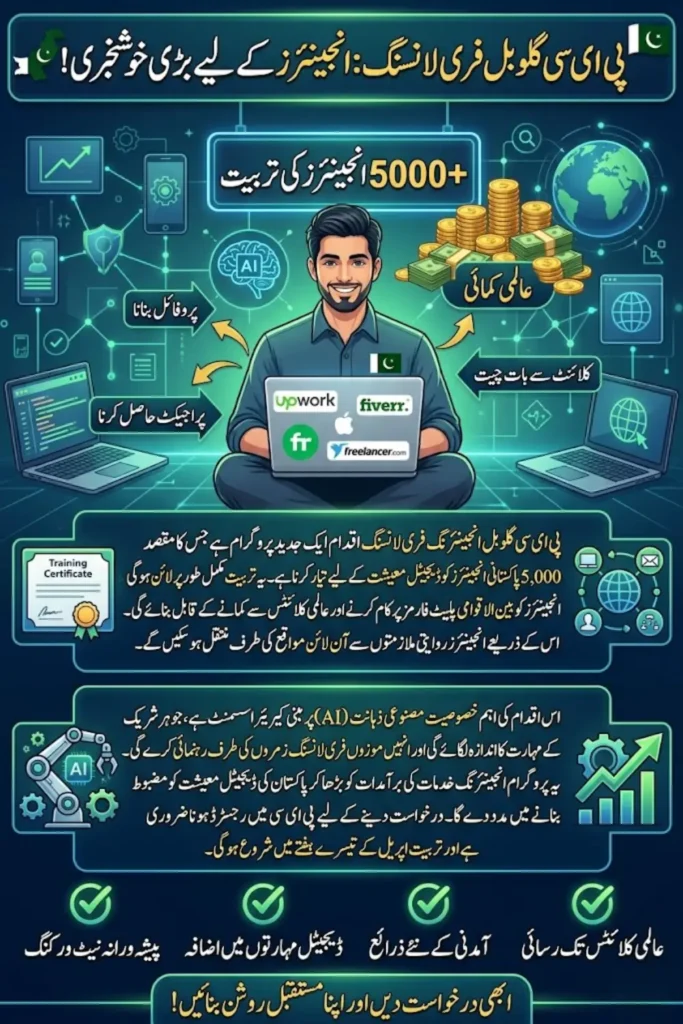 PEC Global Engineering Freelance Initiative to Train 5,000 Pakistani Engineers for International Freelancing